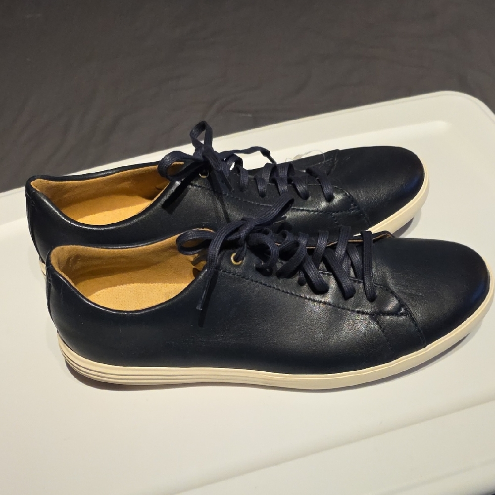 Cole Haan Navy Leather Sneakers